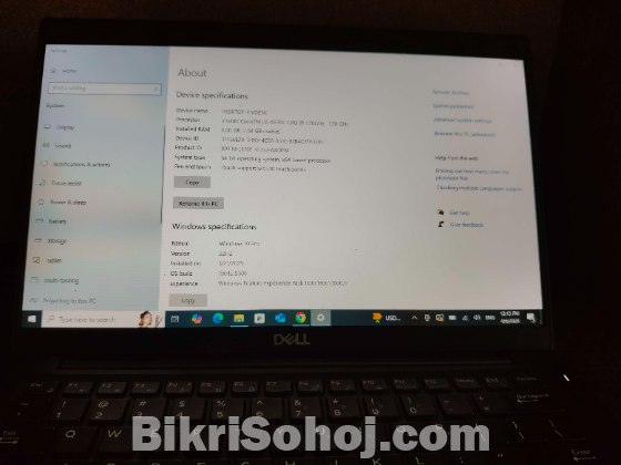 Dell 7390 Touch Display